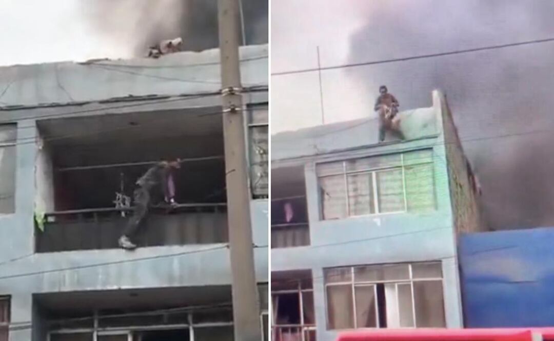 Sebastián Arias arriesgó su vida por salvar a los perros. Foto: Tomada del video