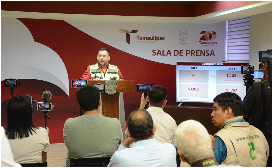 Este 18 de septiembre de 2024, Tamaulipas se suma al Simulacro Nacional de Protección Civil 2024. Foto: Especial
