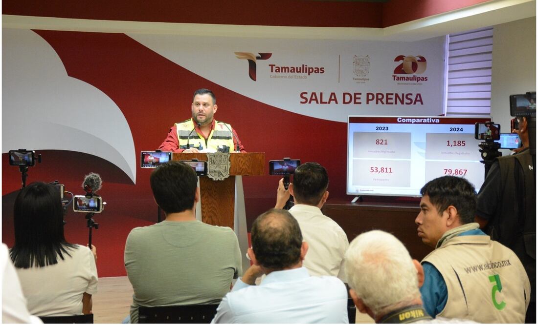 Este 18 de septiembre de 2024, Tamaulipas se suma al Simulacro Nacional de Protección Civil 2024. Foto: Especial