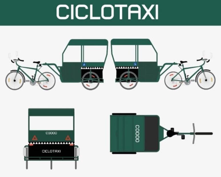 Al estilo "Cocodrilo", así será la nueva cromática de ciclotaxis en la CDMX