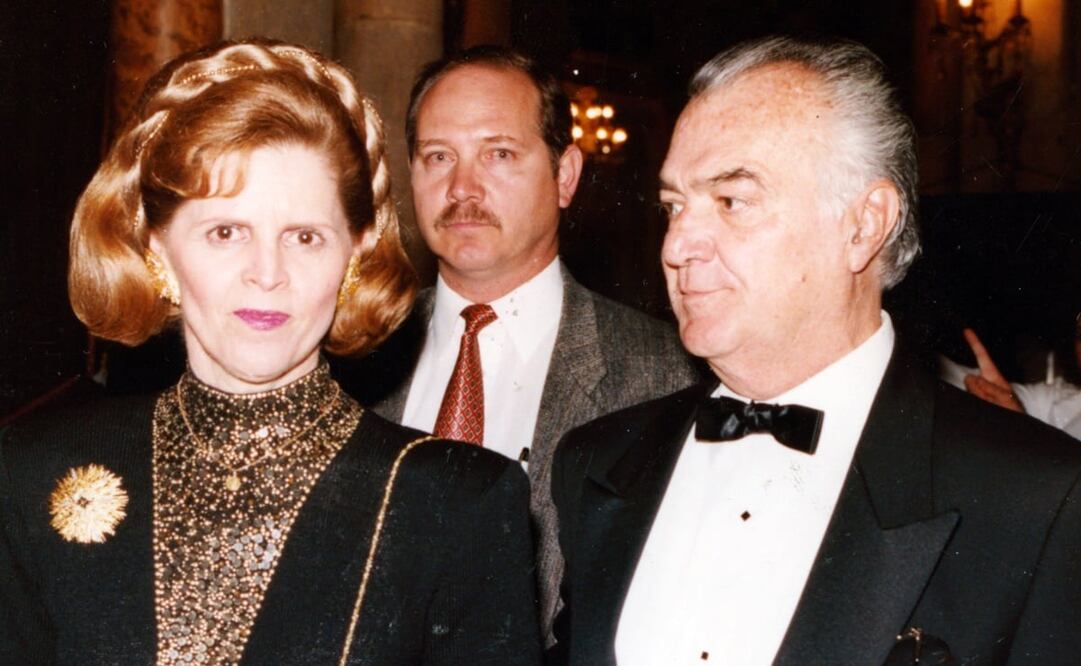 Fotografía del 17 de noviembre de 1994 del expresidente Miguel de la Madrid y su señora esposa, Paloma Cordero de la Madrid / Fototeca EL UNIVERSAL