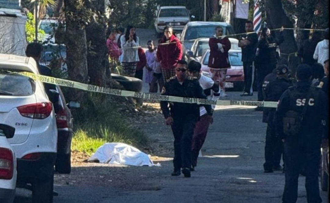 Mujer es ejecutada a balazos en la alcaldía Tlalpan (02/04/2025). Foto: Especial
