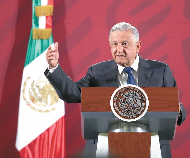 El presidente Andrés Manuel López Obrador detalló que para la construcción de mil 350 sucursales del Banco del Bienestar se tiene un presupuesto de 5 mil millones de pesos. GERMÁN ESPINOSA. EL UNIVERSAL