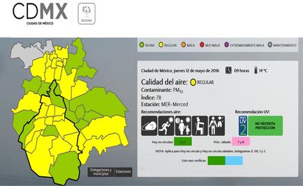 Amanece el Valle de México con calidad del aire regular