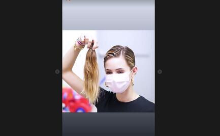 Mariana Rodríguez se corta el cabello como muestra de solidaridad hacia niño con cáncer