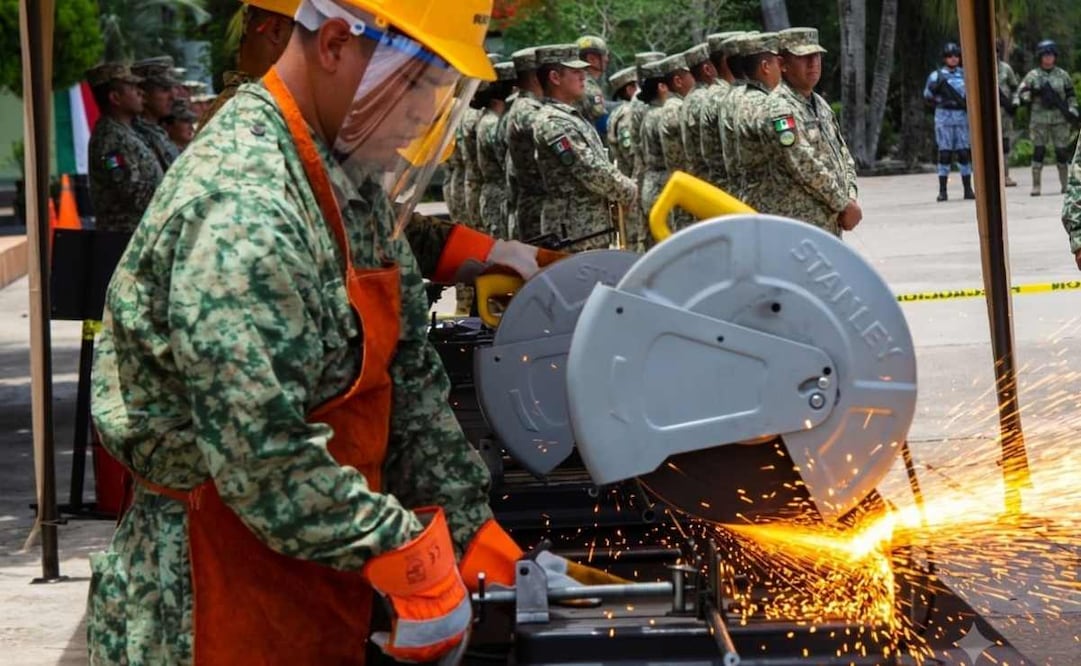 Ejército Mexicano destruye 293 armas de fuego. Foto: Especial