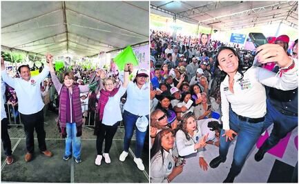 Cierres de campaña reúnen a corcholatas