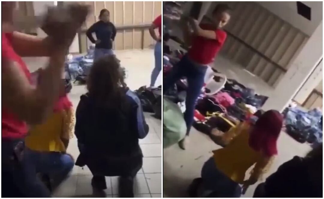 Fotografías captadas del video de la agresión a dos nicaragüenses embarazadas. Foto: Tomada de Twitter