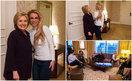 Britney Spears conoce a Hillary Clinton