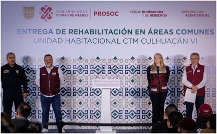 Inauguran áreas comunes de unidad habitacional rehabilitada en Culhuacán; destacan mejoramiento del suministro de agua