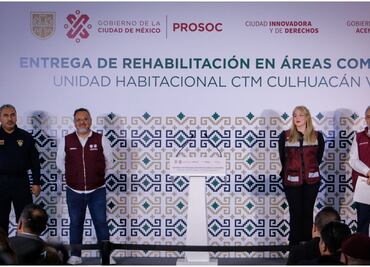 Inauguran áreas comunes de unidad habitacional rehabilitada en Culhuacán; destacan mejoramiento del suministro de agua