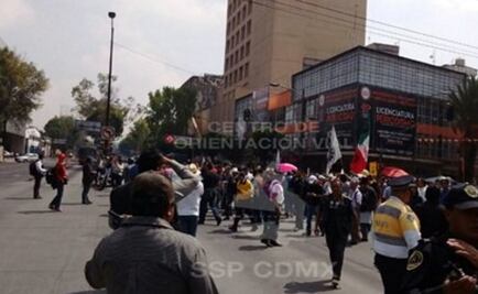 SME marcha sobre Insurgentes hacia Gobernación