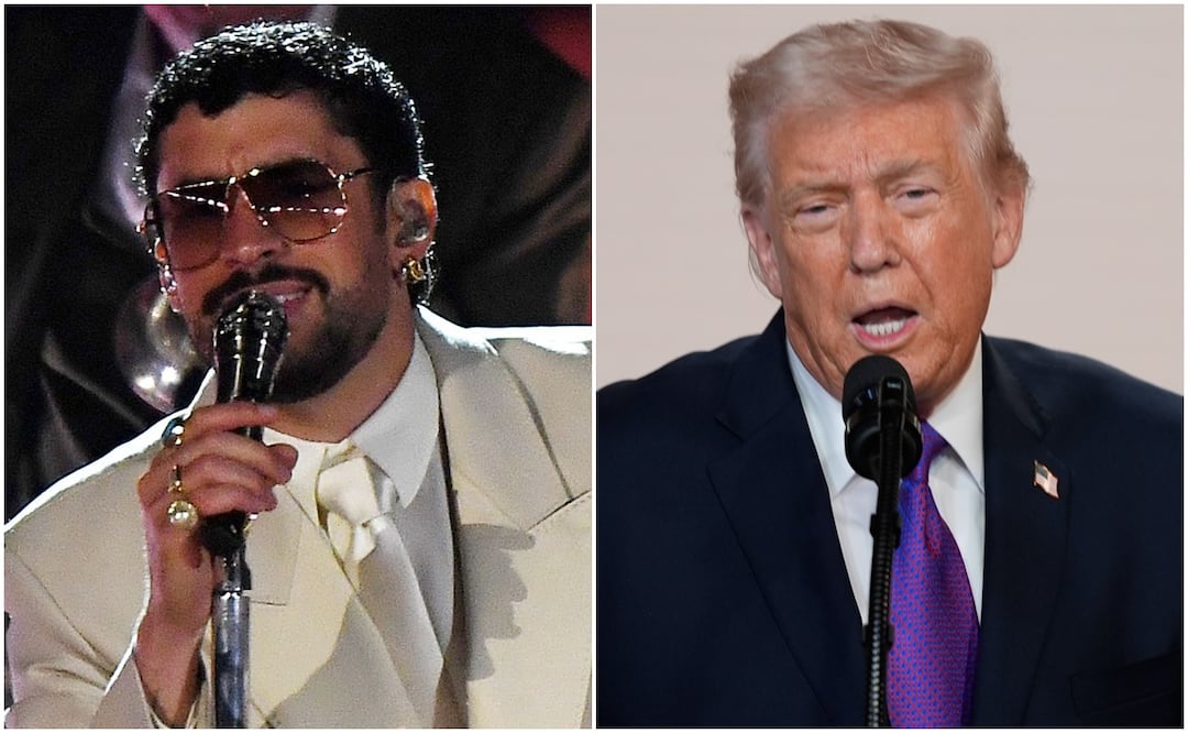 Bad Bunny, un enemigo para Donald Trump.
Fotos: AP.