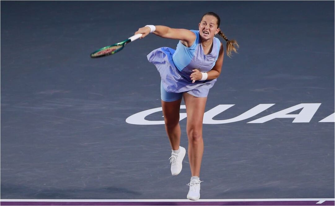 Jelena Ostapenko queda eliminada del Guadalajara Open. FOTO: CORTESÍA