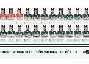 Confirman lista de 23 futbolistas del Tri para Rusia