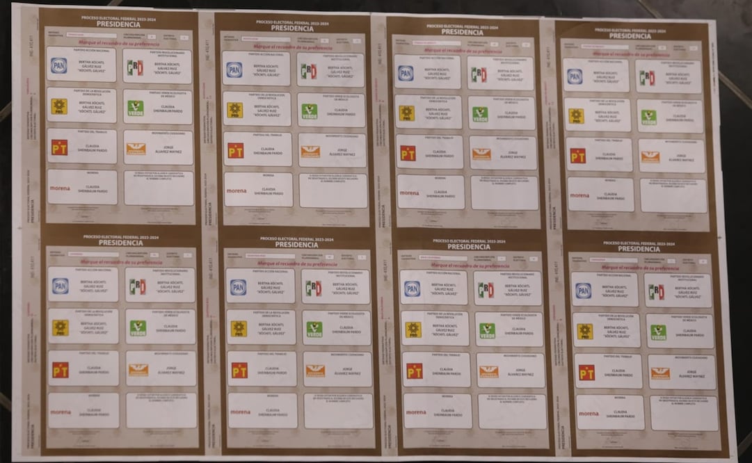Boleta electoral para la Presidencia de México. Foto: Carlos Mejía / EL UNIVERSAL
