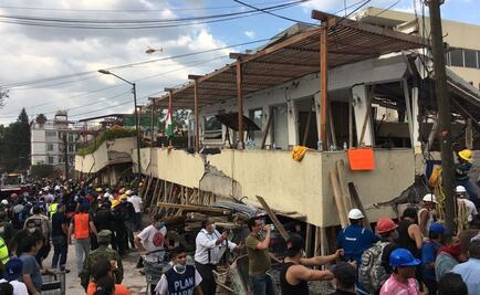 Crónica. Padres y voluntarios se unieron para rescatar a niños del colegio Rébsamen 
