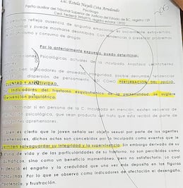 Peritaje sicológico detecta esquizofrenia a Anastasia