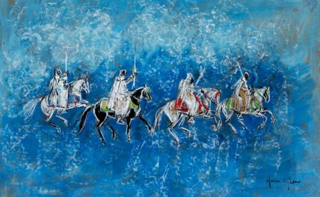 Obra "Oil on canvas", de Hassan El Glaoui. Foto: barjeelartfoundation.org/