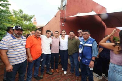 Reconocen a trabajadores que atendieron inundaciones en Mérida; fue una muestra de solidaridad, dice Cecilia Patrón Laviada