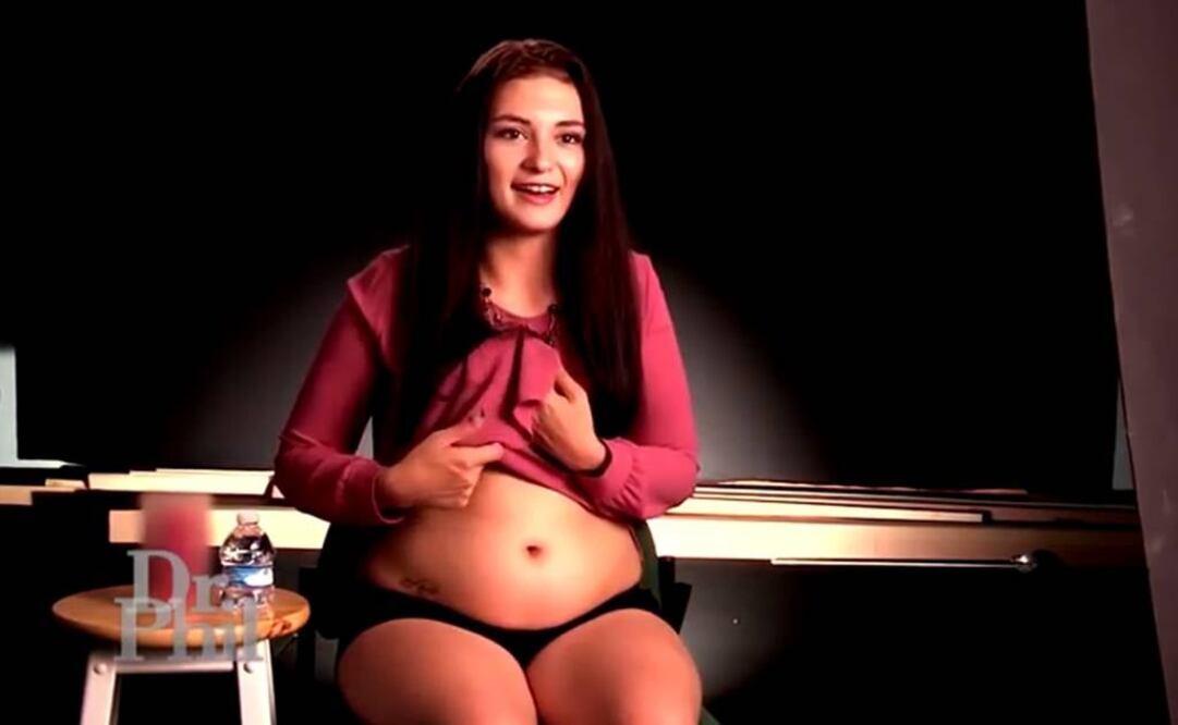 Hayley, de 19 años, ya se ha aplicado seis pruebas de embarazo (Tomada de video)