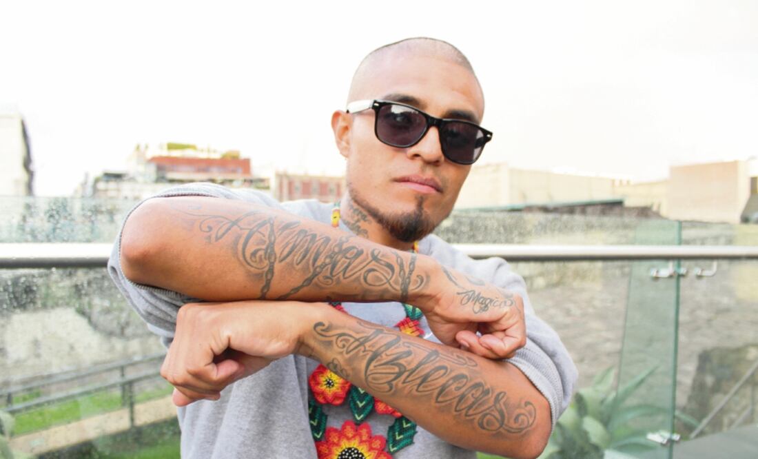 En sus letras, El Mágico habla de los dioses prehispánicos y la discriminación. Foto: ALICIA PEREDA. EL UNIVERSAL