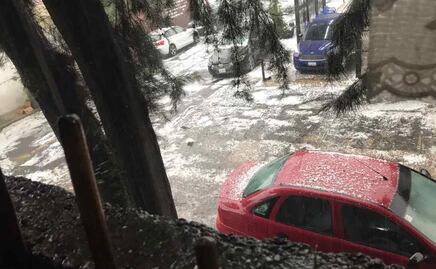 VIDEOS: Granizo cubre de blanco la alcaldía Gustavo A. Madero