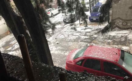 VIDEOS: Granizo cubre de blanco la alcaldía Gustavo A. Madero