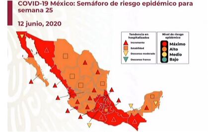 ¿Qué significa "estar en semáforo rojo y naranja" por Covid-19?