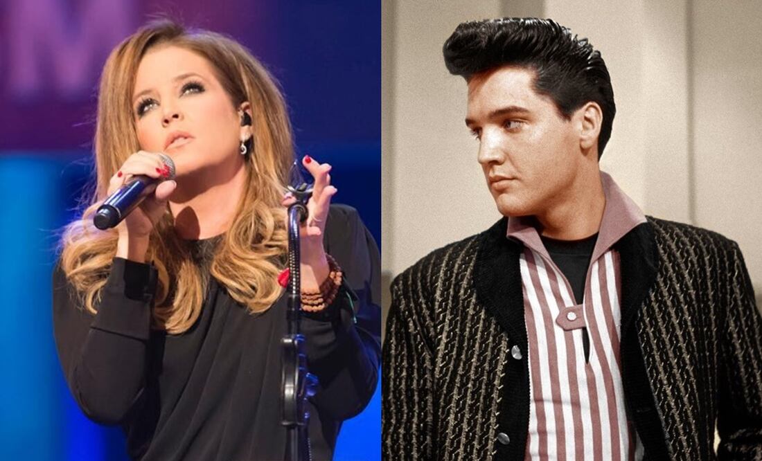 Elvis Presley y su hija Lisa Marie, quien falleció en 2023. Foto: Instagram oficial.