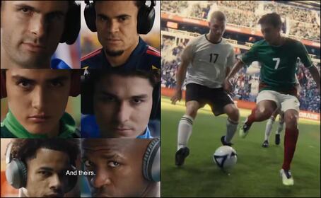 Gilberto Mora se roza con grandes estrellas del futbol mundial en comercial internacional