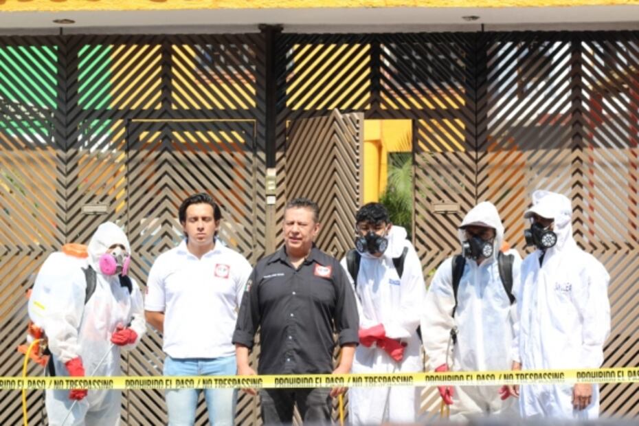 Candidato de las RSP organiza brigada de sanitización en Iztapalapa