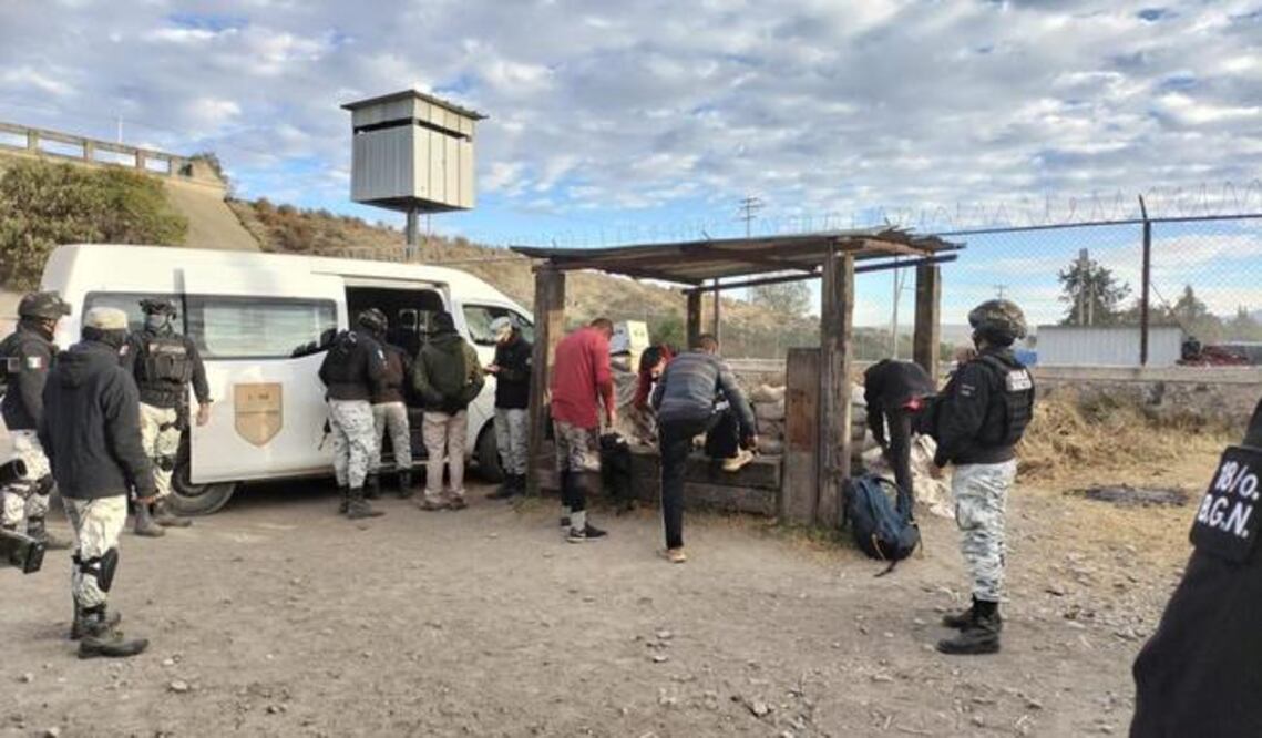 Rescate de migrantes en Puebla. Foto: INM
