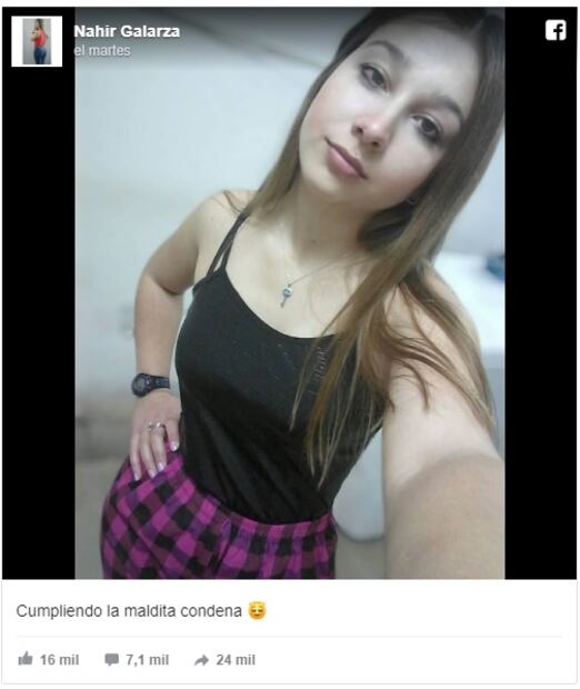 Condenada por matar a su esposo sube fotos a Facebook desde la cárcel