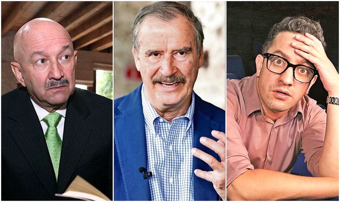 Carlos Salinas de Gortari, Vicente Fox y Chumel Torres. Foto: especial
