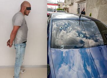 Disparan contra automóvil en Valle de Chalco; hay un detenido y una lesionada