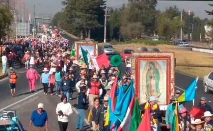 25 mil peregrinos del Edomex van a la CDMX; prevén cortes en la México-Toluca