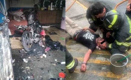 Mientras se quemaba su casa, detienen a hombre que disparó a su pareja