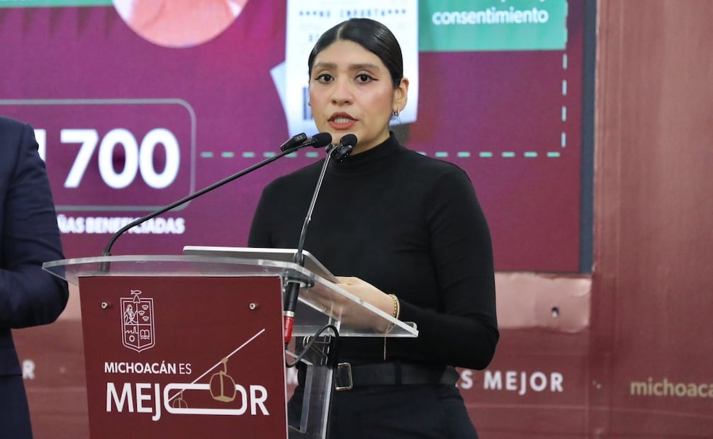 Secretaria de Igualdad Sustantiva y Desarrollo de las Mujeres Michoacanas (Seimujer), encabezada por Alejandra Anguiano (25/02/2026). Foto: Especial