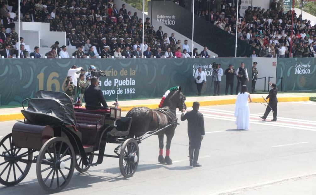 Conmemoración del 164 aniversario de la Batalla de Puebla del 5 de Mayo de 1862 (02/05/2026). Foto: Omar Contreras / EL UNIVERSAL