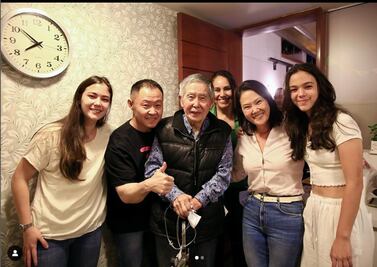Keiko publica foto familiar tras la liberación de su padre Alberto Fujimori