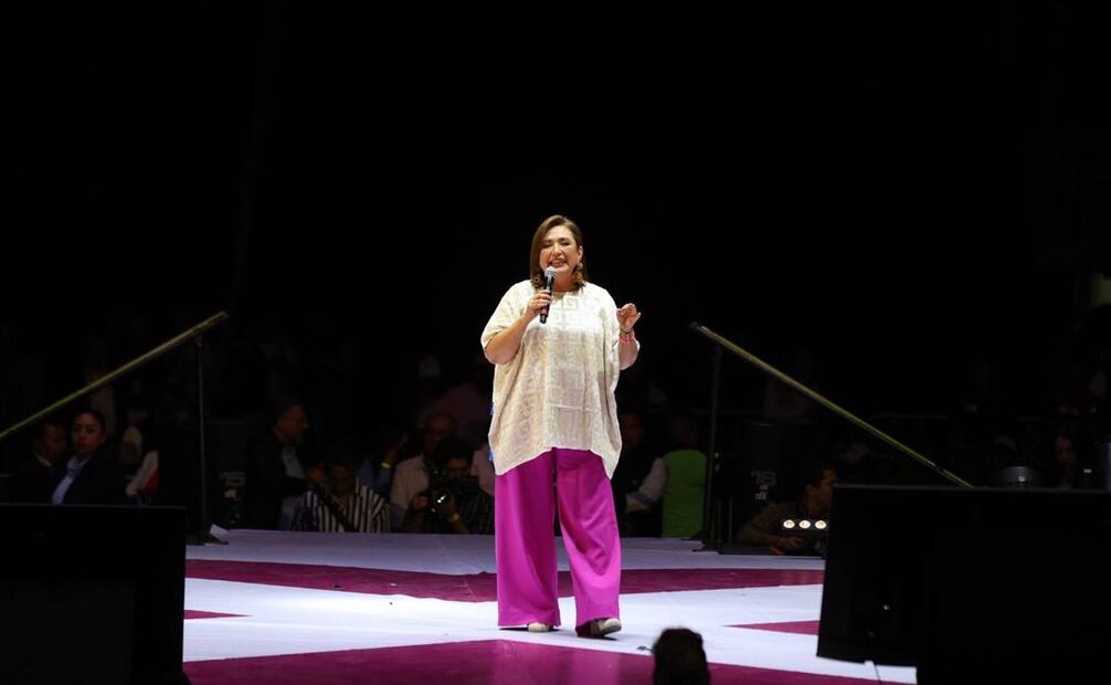 Cierre de precampaña de Xóchitl Gálvez en la Arena Ciudad de México / Diego Simón. EL UNIVERSAL