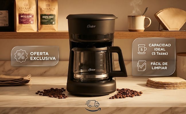 Amazon México rebaja cafetera Oster en menos de 300 pesos; ¿por qué vale la pena comprarla?