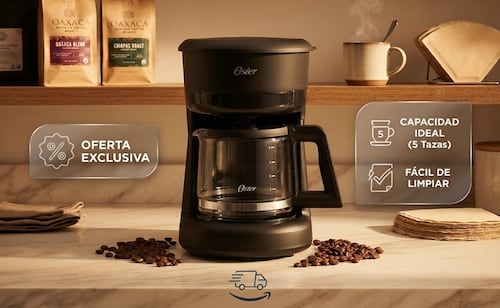 Amazon México rebaja cafetera Oster en menos de 300 pesos; ¿por qué vale la pena comprarla?