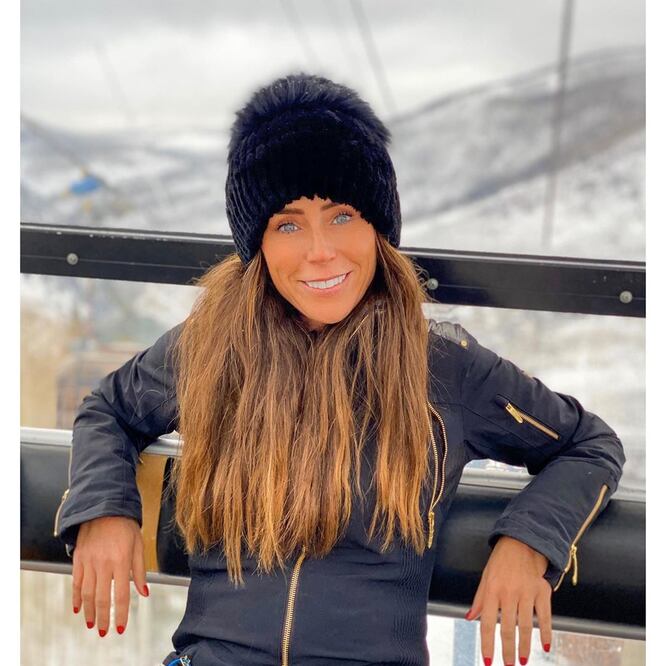 La conductora pasó unos días en la nieve con su familia. Foto: Instagram