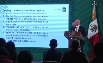 López-Gatell presenta decálogo para vacaciones seguras en Semana Santa