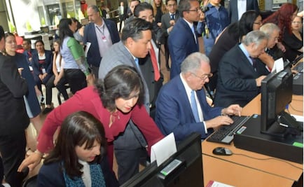 Secretarios acuden a la SFP para actualizar su declaración patrimonial