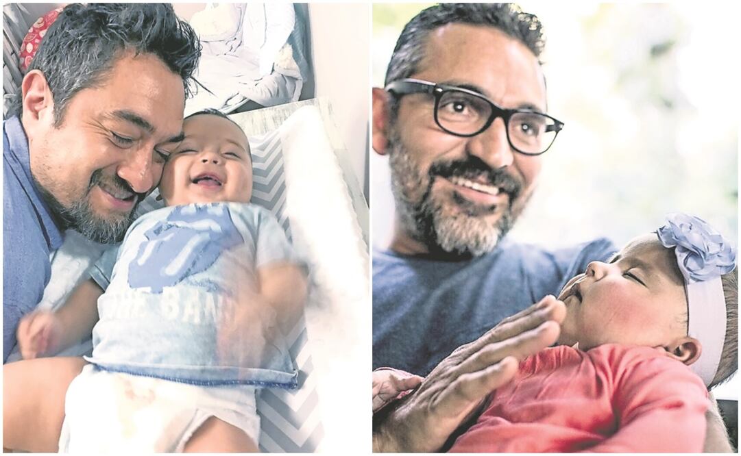 Toño de Livier con Patricio, de seis meses de edad. Nico, el chef viajero, junto a su hija pequeña. (CORTESÍA)