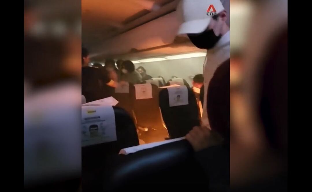 Avión de Taiwán. Foto: Tomada de video