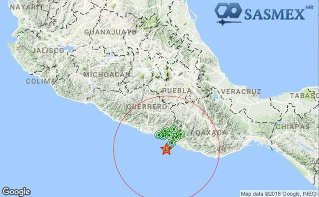 Foto: Tomada de @SASMEX